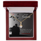To My Girlfriend I Miss You Loads Alluring Ribbon Necklace Message Card-Express Your Love Gifts