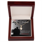 To My Girlfriend I Miss You Loads Alluring Ribbon Necklace Message Card-Express Your Love Gifts