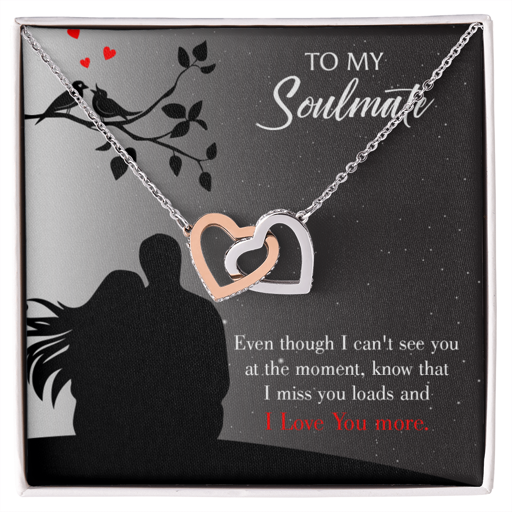 To My Girlfriend I Miss You Loads Inseparable Necklace-Express Your Love Gifts