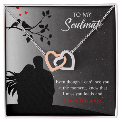 To My Girlfriend I Miss You Loads Inseparable Necklace-Express Your Love Gifts