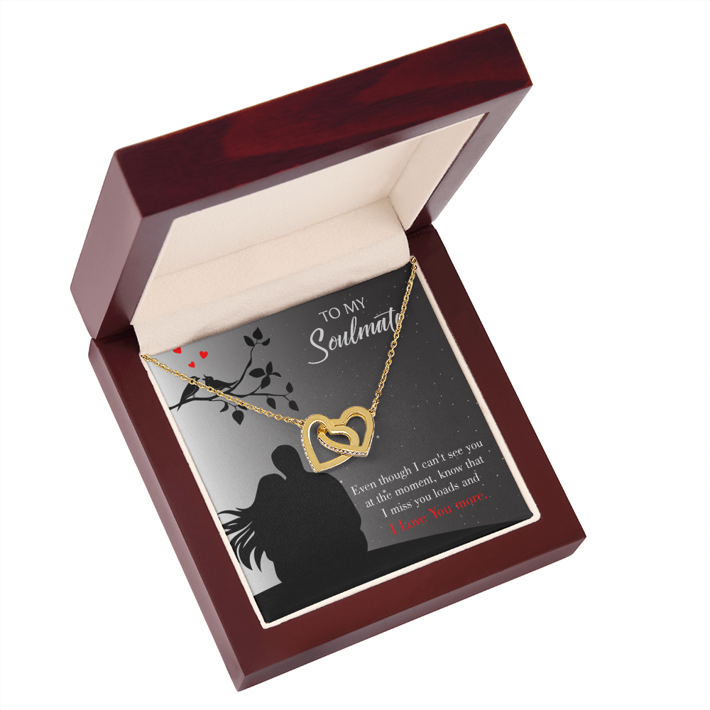 To My Girlfriend I Miss You Loads Inseparable Necklace-Express Your Love Gifts