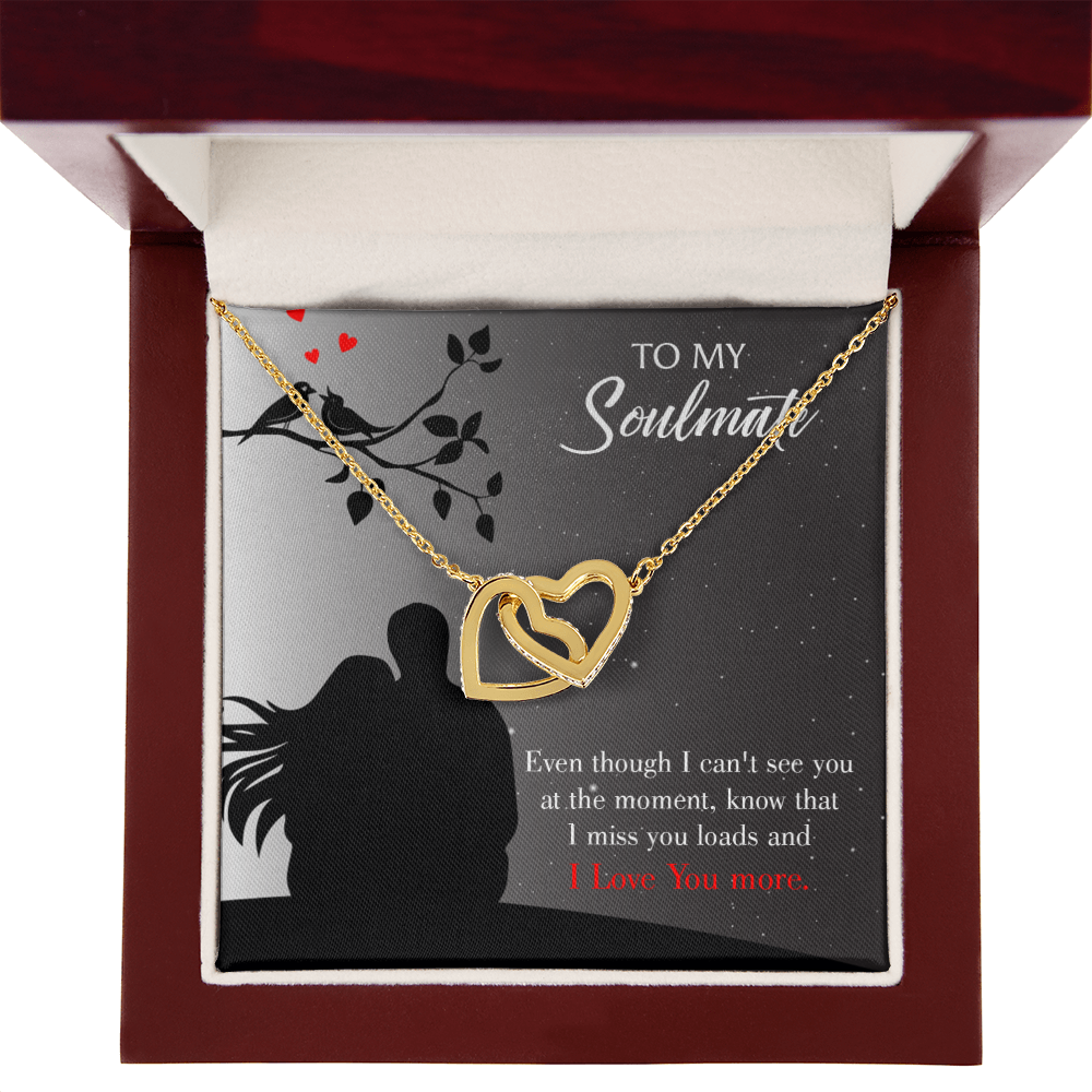 To My Girlfriend I Miss You Loads Inseparable Necklace-Express Your Love Gifts