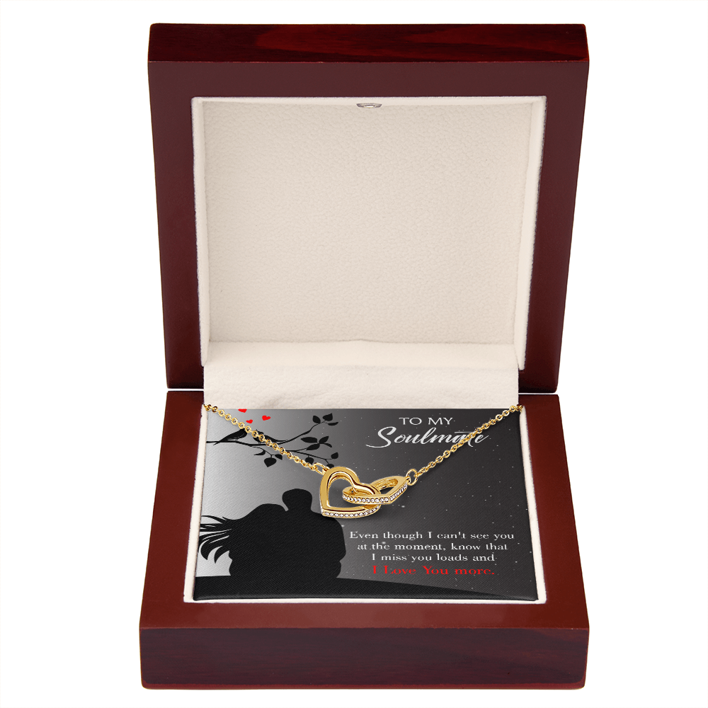 To My Girlfriend I Miss You Loads Inseparable Necklace-Express Your Love Gifts