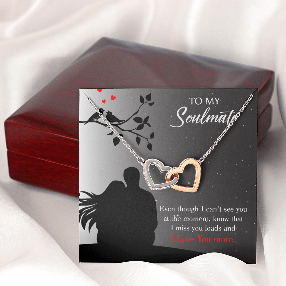 To My Girlfriend I Miss You Loads Inseparable Necklace-Express Your Love Gifts