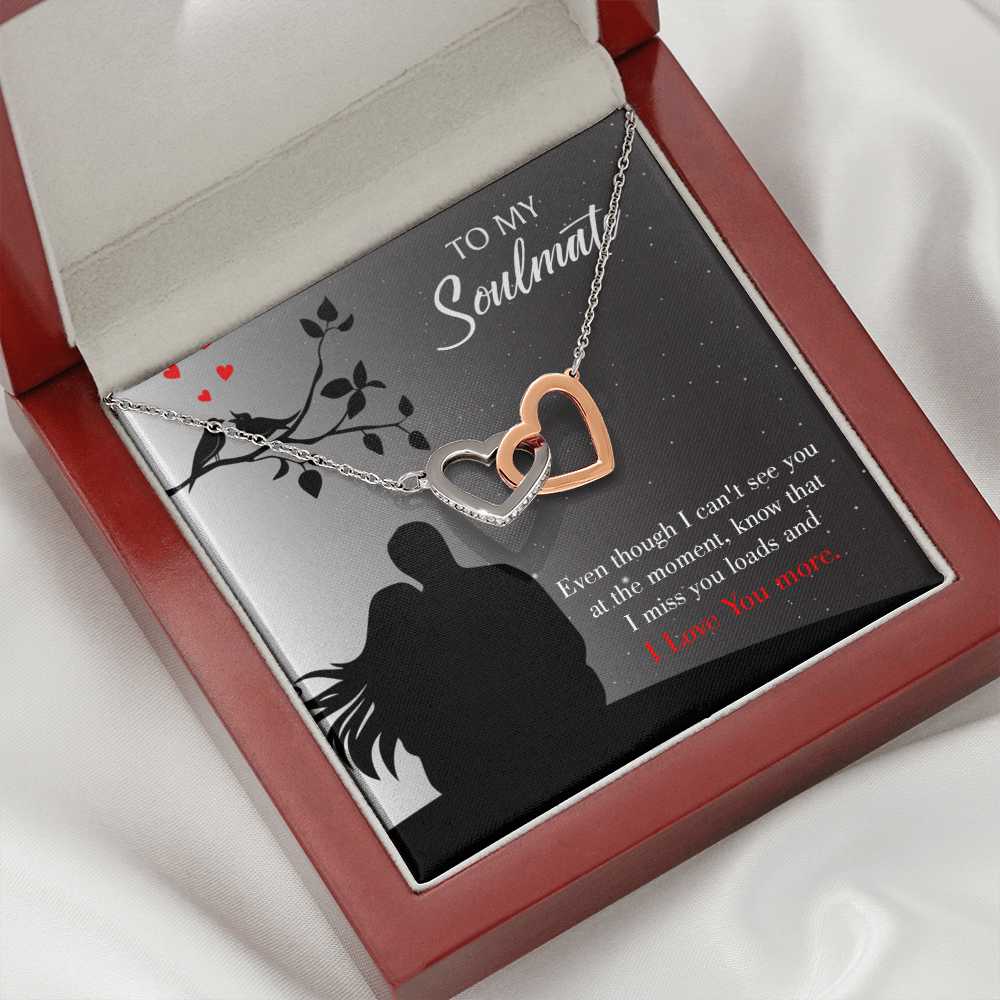 To My Girlfriend I Miss You Loads Inseparable Necklace-Express Your Love Gifts