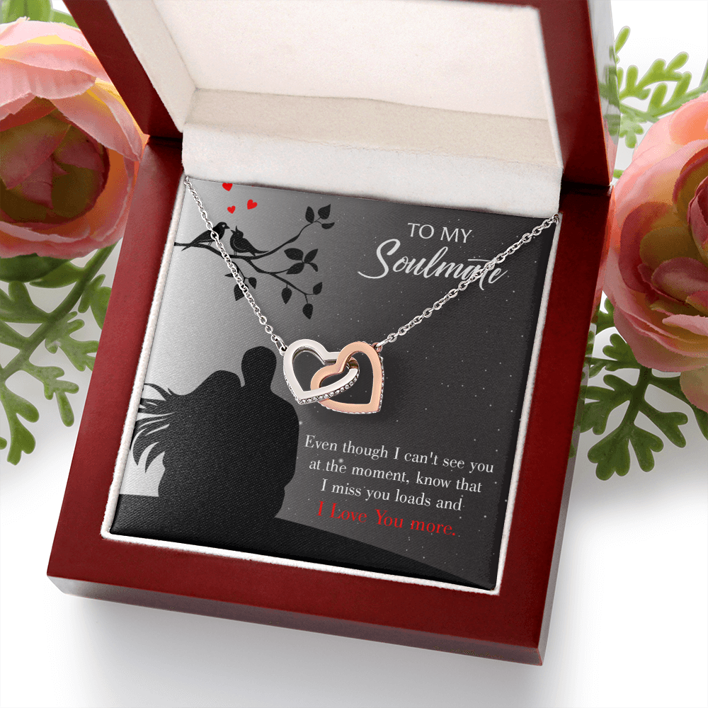 To My Girlfriend I Miss You Loads Inseparable Necklace-Express Your Love Gifts