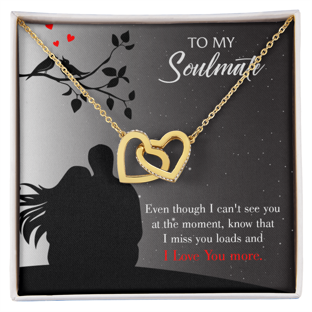 To My Girlfriend I Miss You Loads Inseparable Necklace-Express Your Love Gifts