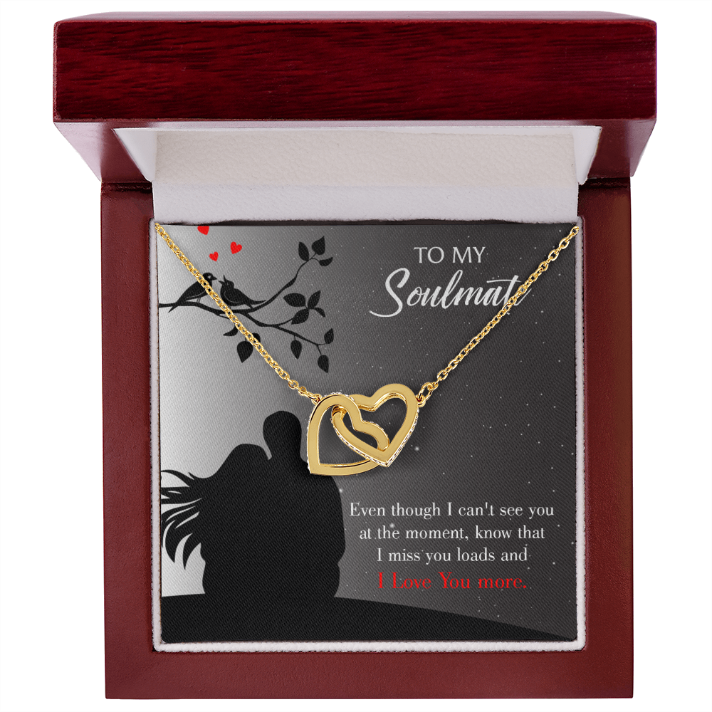 To My Girlfriend I Miss You Loads Inseparable Necklace-Express Your Love Gifts