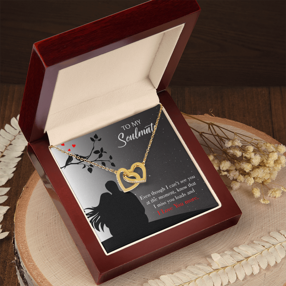 To My Girlfriend I Miss You Loads Inseparable Necklace-Express Your Love Gifts