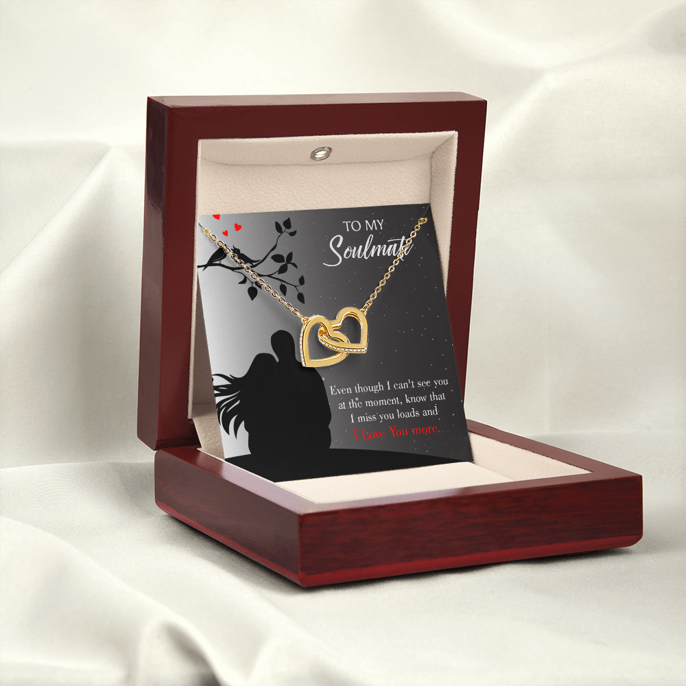 To My Girlfriend I Miss You Loads Inseparable Necklace-Express Your Love Gifts