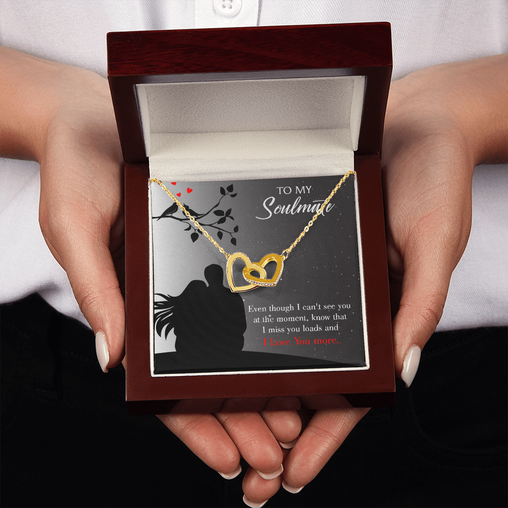 To My Girlfriend I Miss You Loads Inseparable Necklace-Express Your Love Gifts