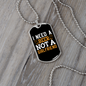 To My Girlfriend I Need a Beer Not a Girlfriend Necklace Stainless Steel or 18k Gold Dog Tag 24" Chain-Express Your Love Gifts