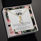 To My Girlfriend I take You Alluring Ribbon Necklace Message Card-Express Your Love Gifts
