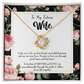 To My Girlfriend I Take You Infinity Knot Necklace Message Card-Express Your Love Gifts