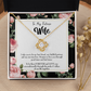 To My Girlfriend I Take You Infinity Knot Necklace Message Card-Express Your Love Gifts