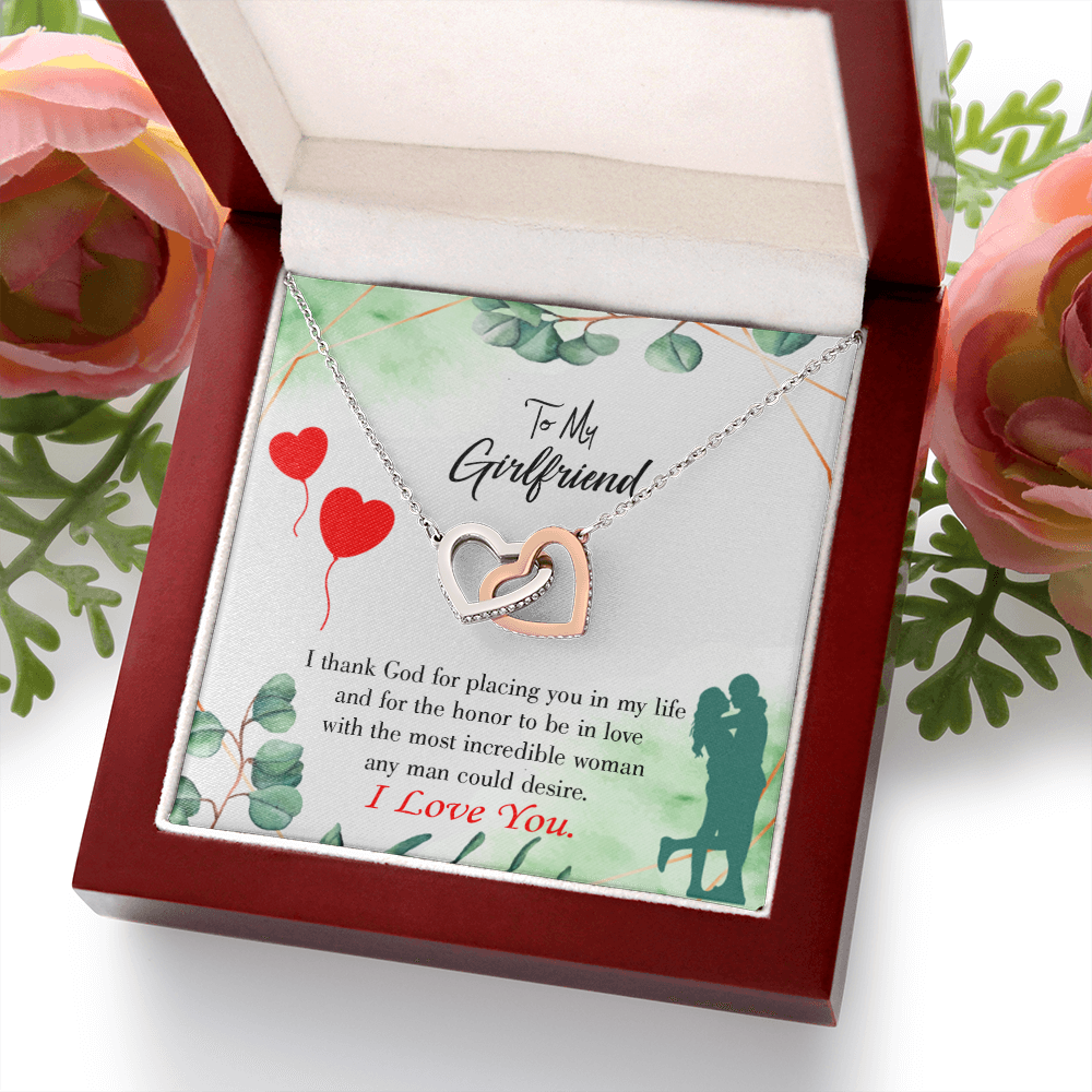 To My Girlfriend I Thank God Inseparable Necklace-Express Your Love Gifts