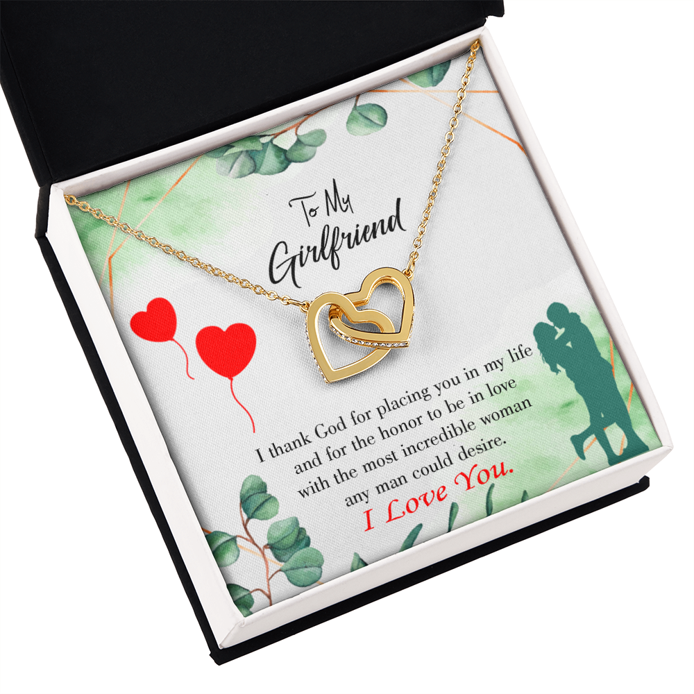 To My Girlfriend I Thank God Inseparable Necklace-Express Your Love Gifts