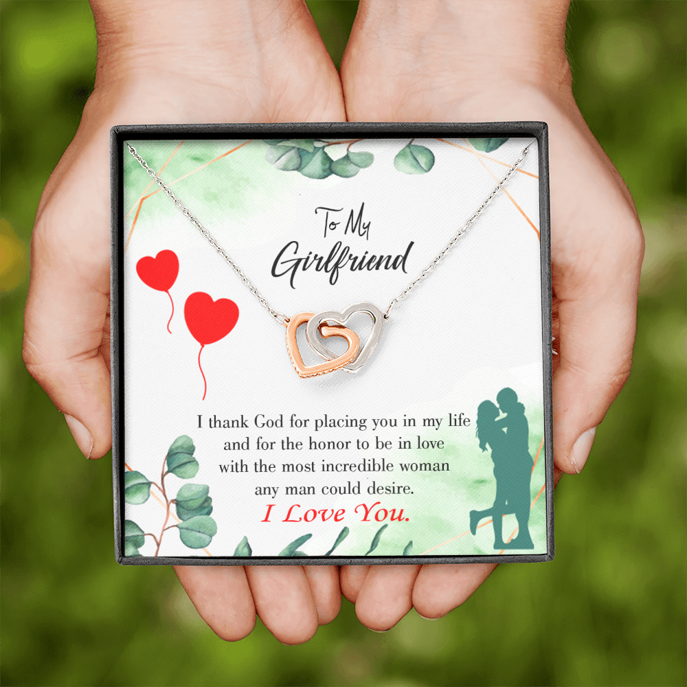 To My Girlfriend I Thank God Inseparable Necklace-Express Your Love Gifts