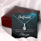 To My Girlfriend I Think You Should Know Alluring Ribbon Necklace Message Card-Express Your Love Gifts
