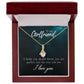 To My Girlfriend I Think You Should Know Alluring Ribbon Necklace Message Card-Express Your Love Gifts