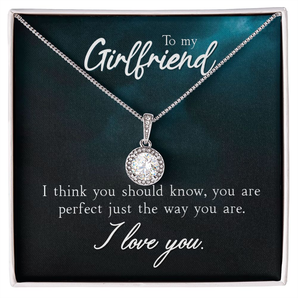 To My Girlfriend I Think You Should Know Eternal Hope Necklace Message Card-Express Your Love Gifts