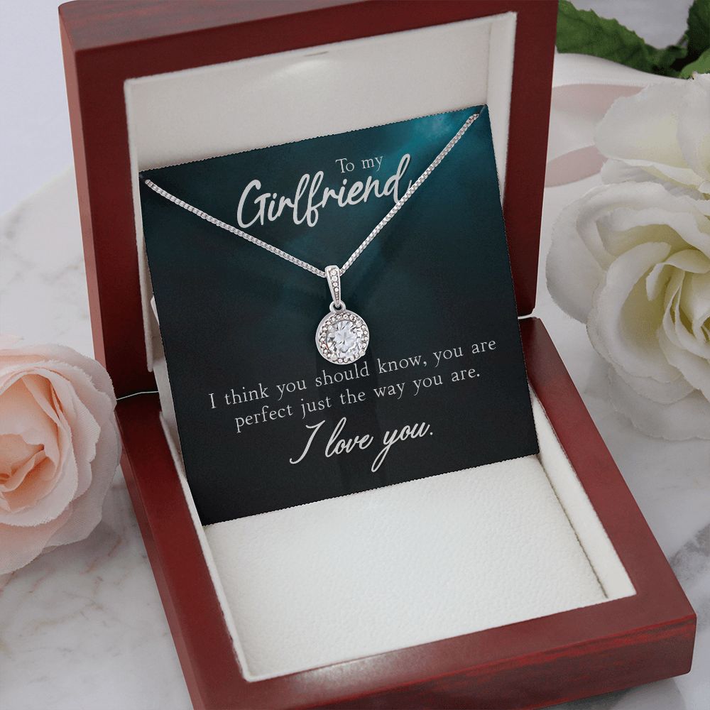 To My Girlfriend I Think You Should Know Eternal Hope Necklace Message Card-Express Your Love Gifts