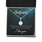 To My Girlfriend I Think You Should Know Eternal Hope Necklace Message Card-Express Your Love Gifts