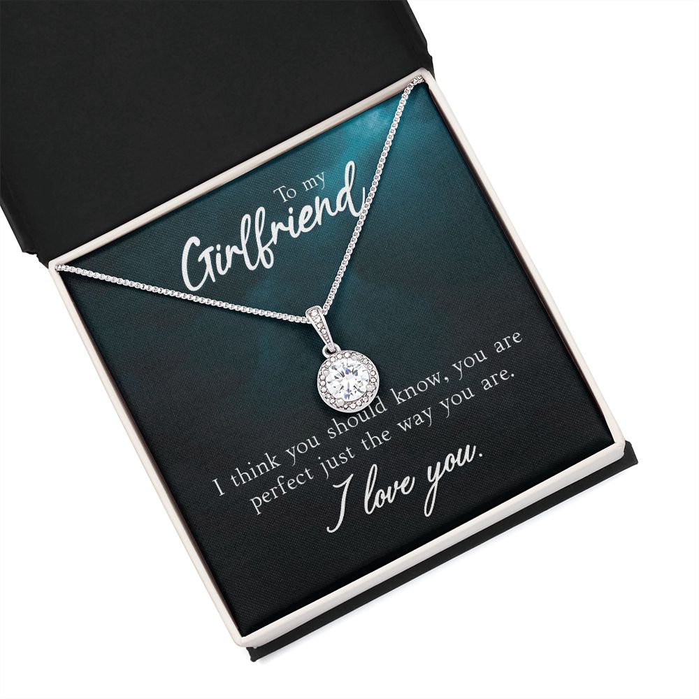 To My Girlfriend I Think You Should Know Eternal Hope Necklace Message Card-Express Your Love Gifts