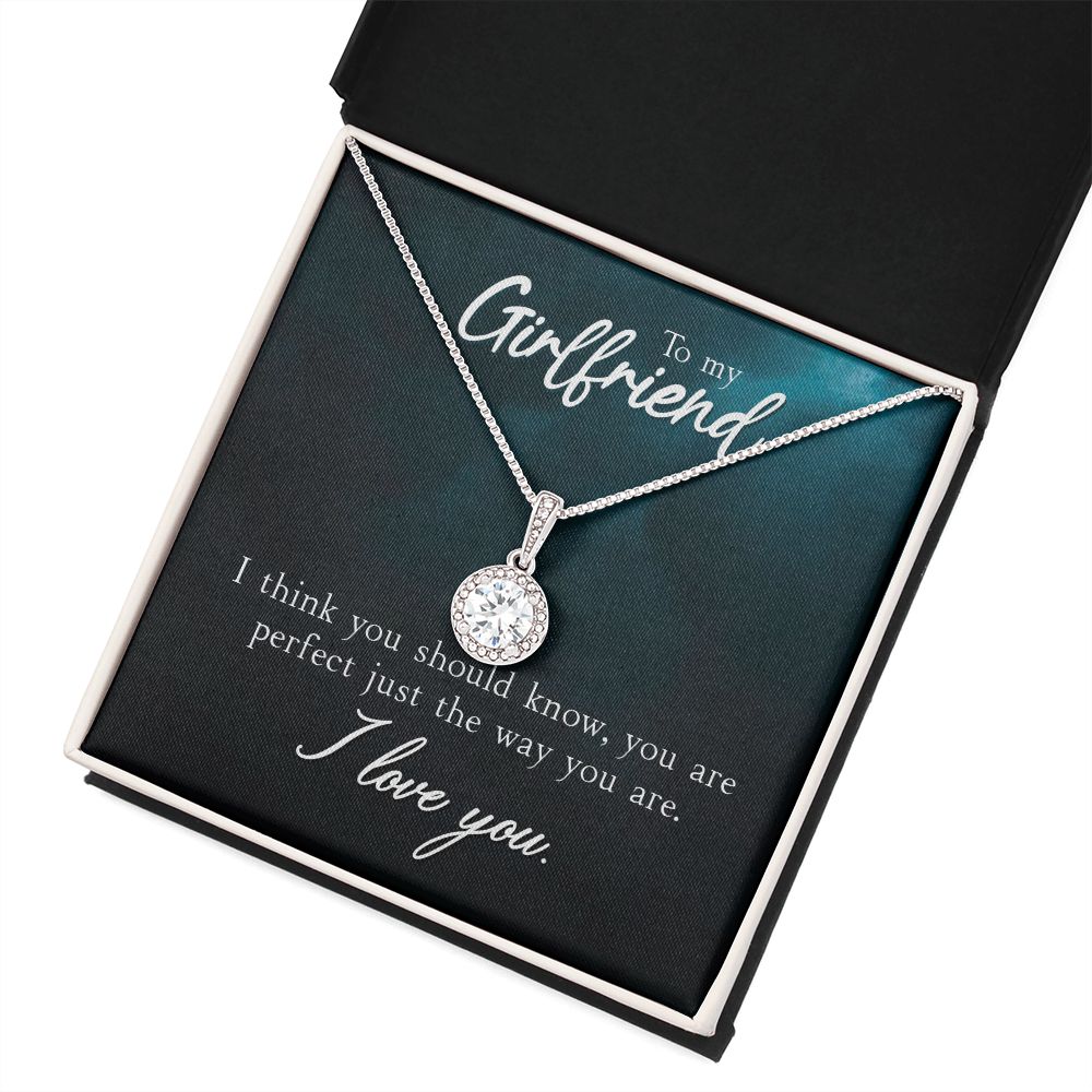 To My Girlfriend I Think You Should Know Eternal Hope Necklace Message Card-Express Your Love Gifts