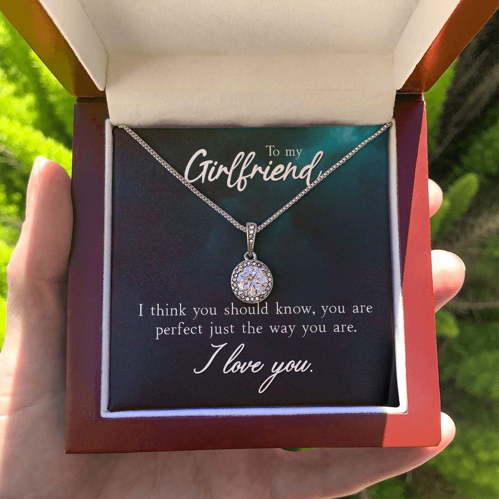 To My Girlfriend I Think You Should Know Eternal Hope Necklace Message Card-Express Your Love Gifts