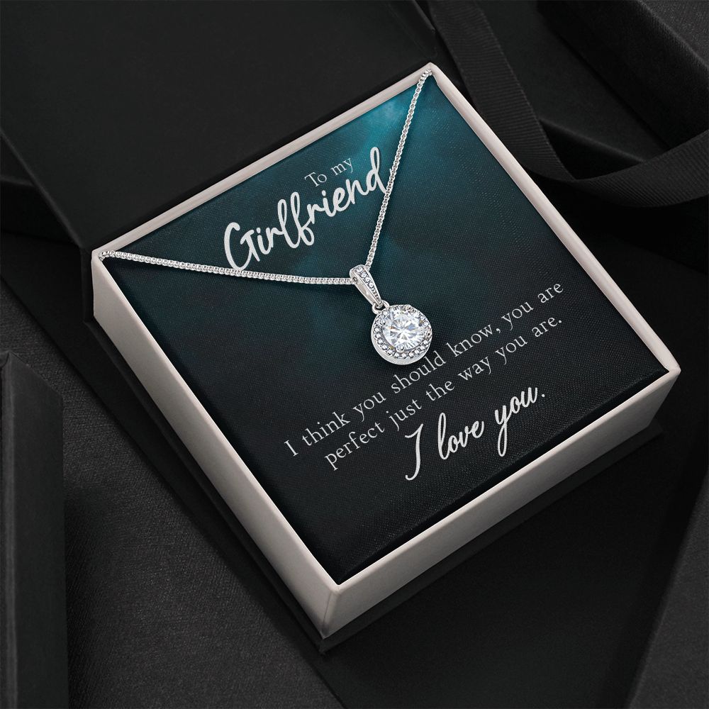To My Girlfriend I Think You Should Know Eternal Hope Necklace Message Card-Express Your Love Gifts