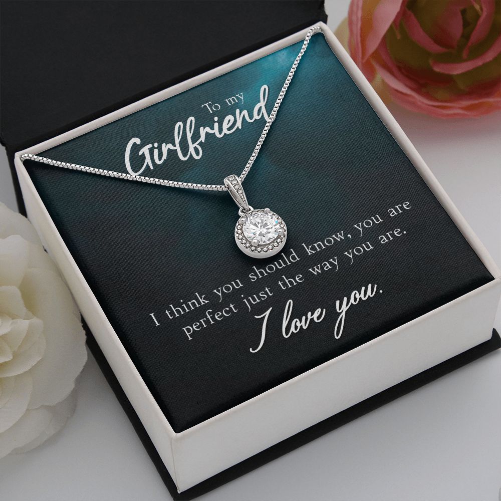 To My Girlfriend I Think You Should Know Eternal Hope Necklace Message Card-Express Your Love Gifts
