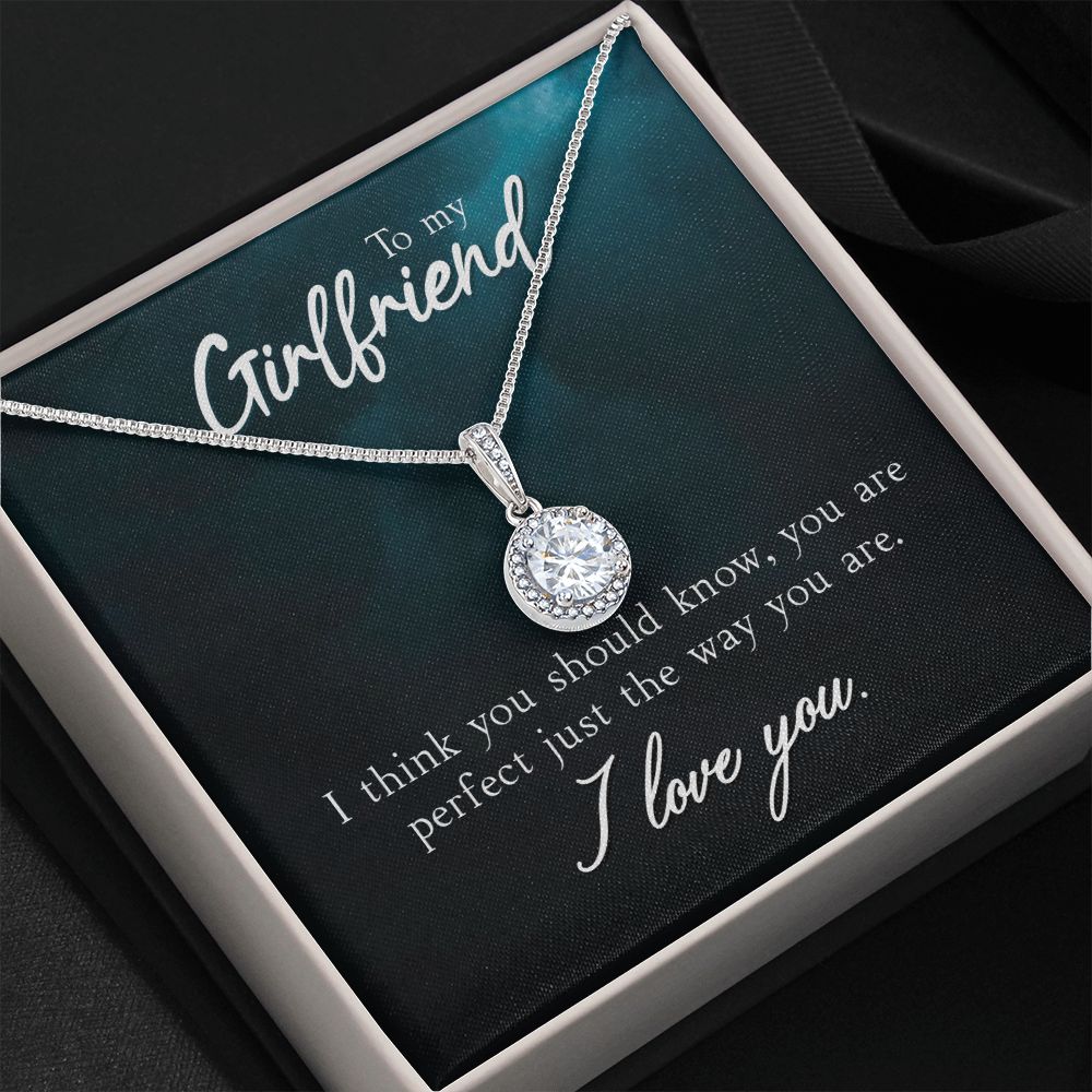 To My Girlfriend I Think You Should Know Eternal Hope Necklace Message Card-Express Your Love Gifts
