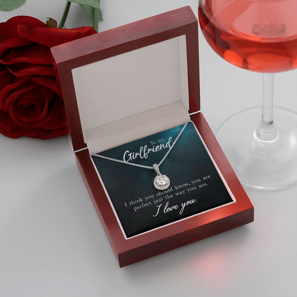 To My Girlfriend I Think You Should Know Eternal Hope Necklace Message Card-Express Your Love Gifts