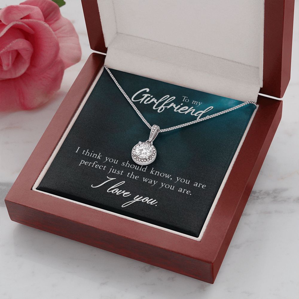 To My Girlfriend I Think You Should Know Eternal Hope Necklace Message Card-Express Your Love Gifts