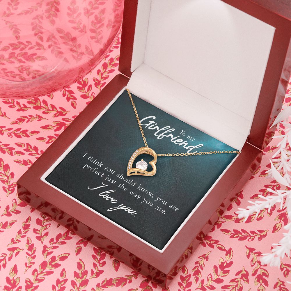 To My Girlfriend I Think You Should Know Forever Necklace w Message Card-Express Your Love Gifts