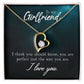 To My Girlfriend I Think You Should Know Forever Necklace w Message Card-Express Your Love Gifts