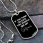 To My Girlfriend If You Think I'm Cute See My Girlfriend Necklace Stainless Steel or 18k Gold Dog Tag 24" Chain-Express Your Love Gifts