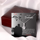 To My Girlfriend Incredible Woman Alluring Ribbon Necklace Message Card-Express Your Love Gifts