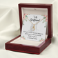 To My Girlfriend Last Breath Alluring Ribbon Necklace Message Card-Express Your Love Gifts
