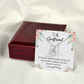 To My Girlfriend Last Breath Alluring Ribbon Necklace Message Card-Express Your Love Gifts