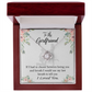 To My Girlfriend Last Breath Infinity Knot Necklace Message Card-Express Your Love Gifts