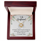 To My Girlfriend Last Breath Infinity Knot Necklace Message Card-Express Your Love Gifts