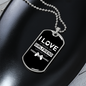 To My Girlfriend Let Me Play Girlfriend Necklace Stainless Steel or 18k Gold Dog Tag 24" Chain-Express Your Love Gifts