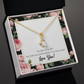 To My Girlfriend Light up my Life Alluring Ribbon Necklace Message Card-Express Your Love Gifts