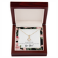 To My Girlfriend Light up my Life Alluring Ribbon Necklace Message Card-Express Your Love Gifts