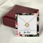 To My Girlfriend Light up my Life Infinity Knot Necklace Message Card-Express Your Love Gifts