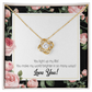 To My Girlfriend Light up my Life Infinity Knot Necklace Message Card-Express Your Love Gifts