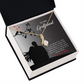 To My Girlfriend Longer Life Alluring Ribbon Necklace Message Card-Express Your Love Gifts
