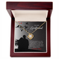 To My Girlfriend Longer Life Infinity Knot Necklace Message Card-Express Your Love Gifts